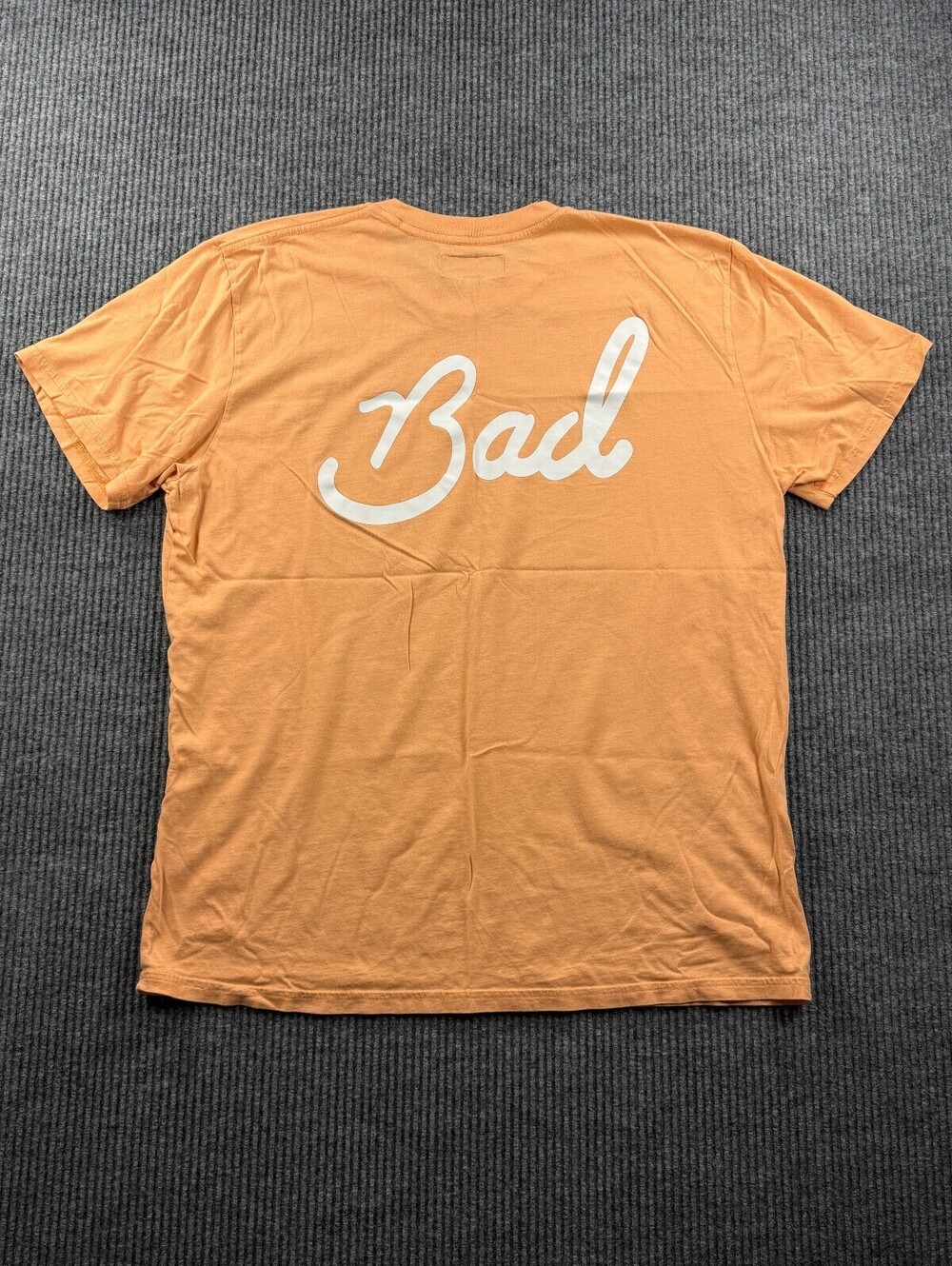 Bad Birdie Short Sleeve Tee Mens XL Crewneck Peach Orange Casual Golf